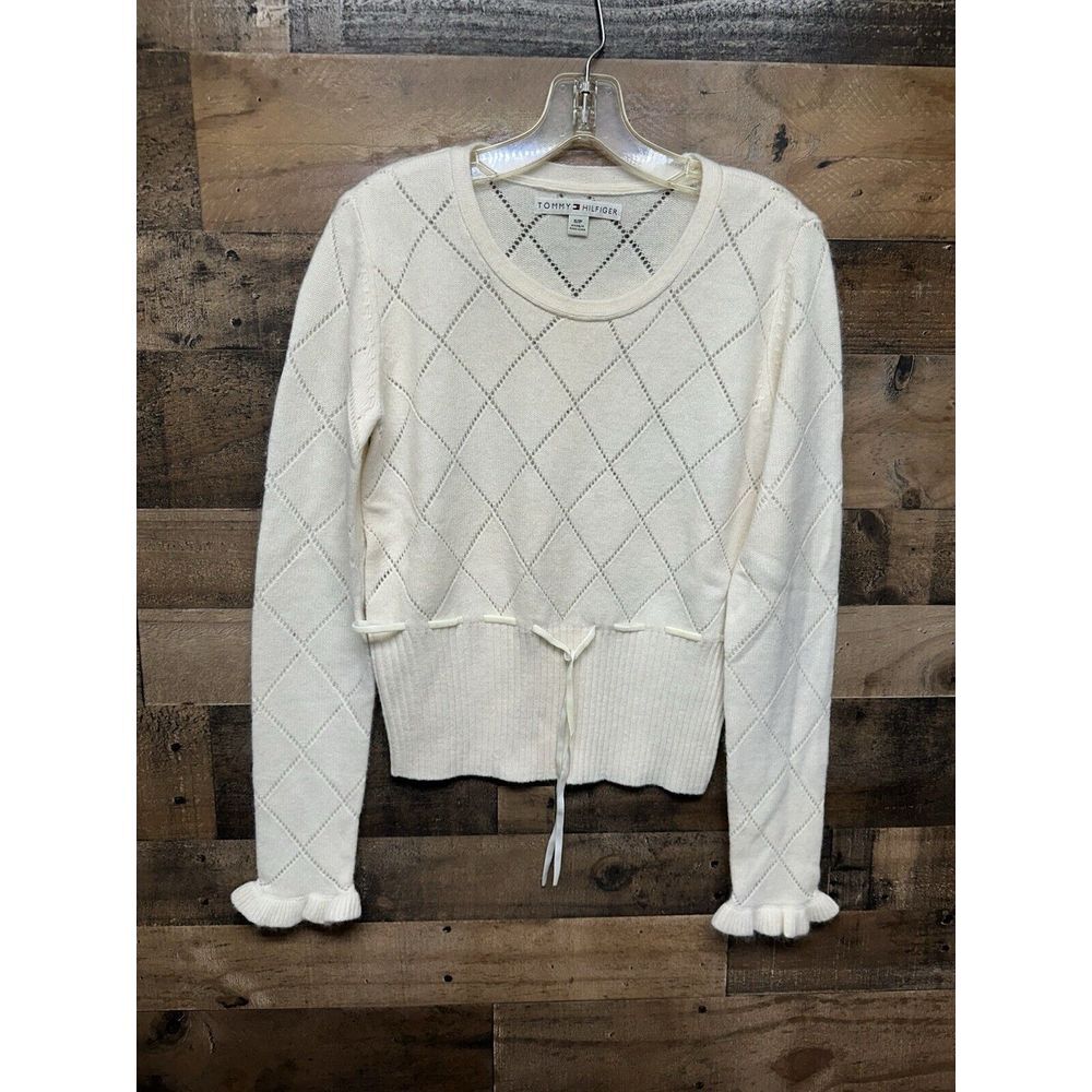 Tommy Hilfiger Women's Knit Sweater with Tie Waist Size Small